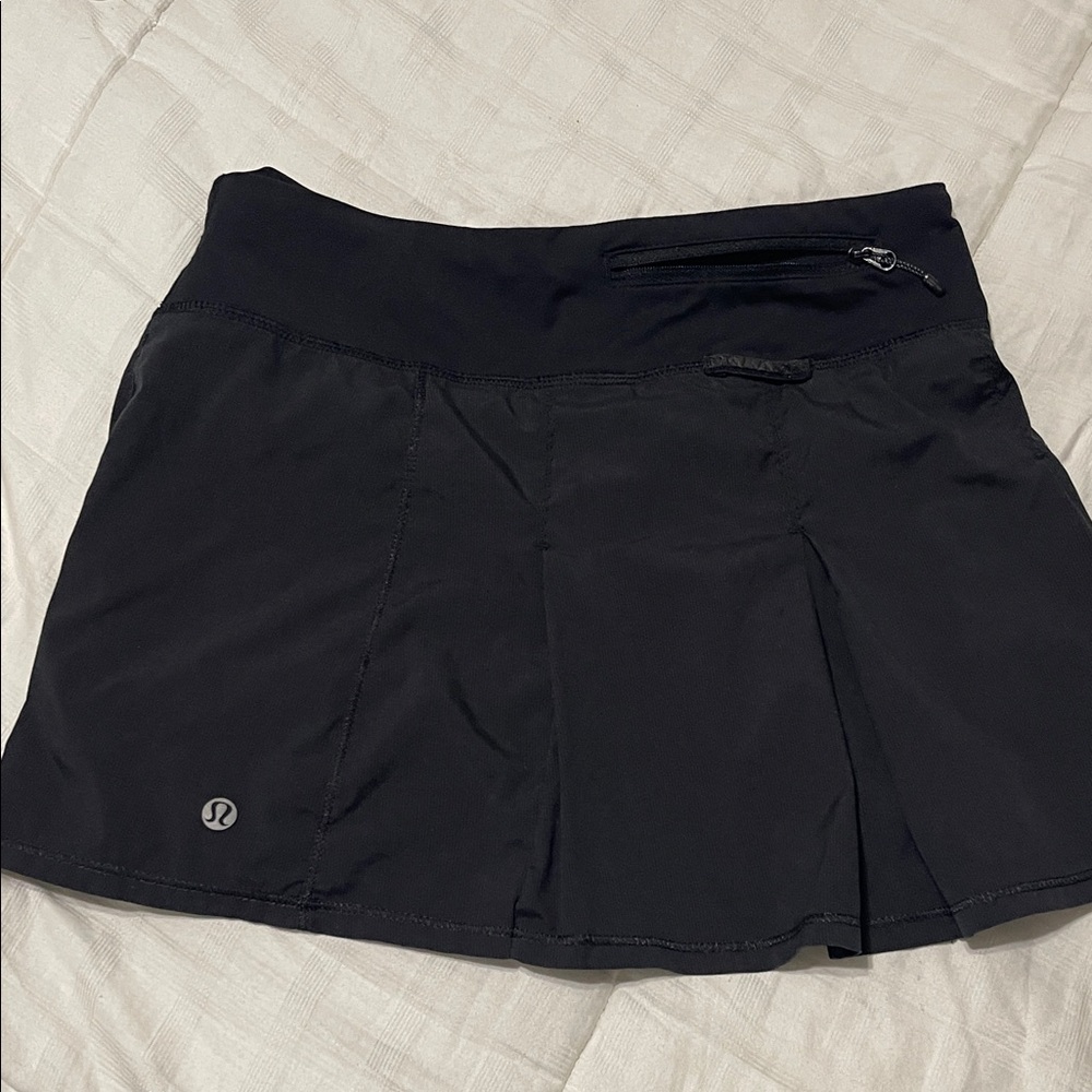 lululemon athletica Black Athletic Mini Skirt